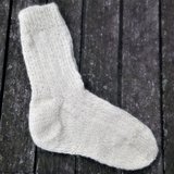 sok van sokkenwol met zeewier